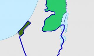 巴勒斯坦和以色列地图怎么划分 以色列与巴勒斯坦地图